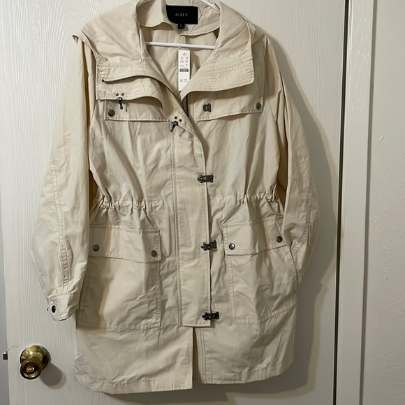 J crew lightweight utility jacket natural, size M - Picture 3 of 3